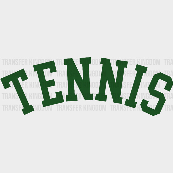 Tennis, Green Design - Tennis DTF Transfers
