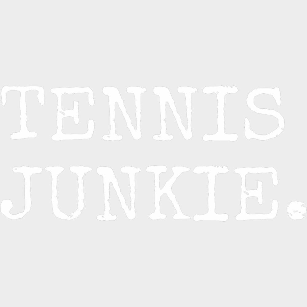 Tennis Junkie - Tennis DTF Transfers Adult Unisex - S & M (10’’) / Light Color Design (See Imaging)