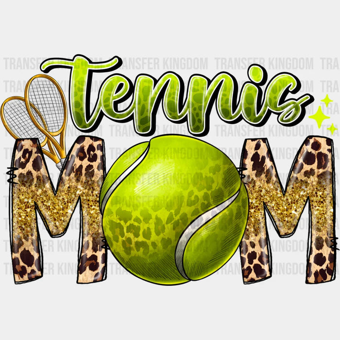 Tennis Mom Leopard Pattern - Tennis DTF Heat Transfer