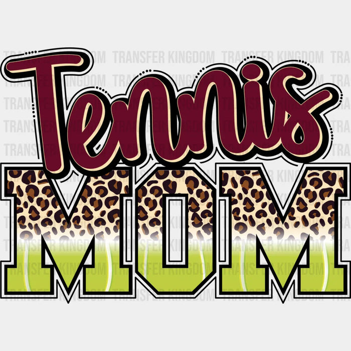 Tennis Mom Leopard Design - Tennis DTF Heat Transfer