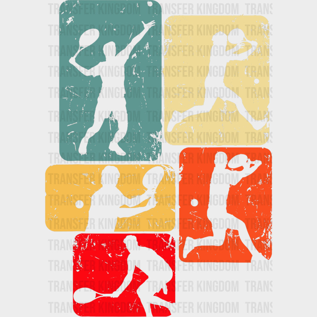 Tennis Pannels Design - Tennis DTF Transfers