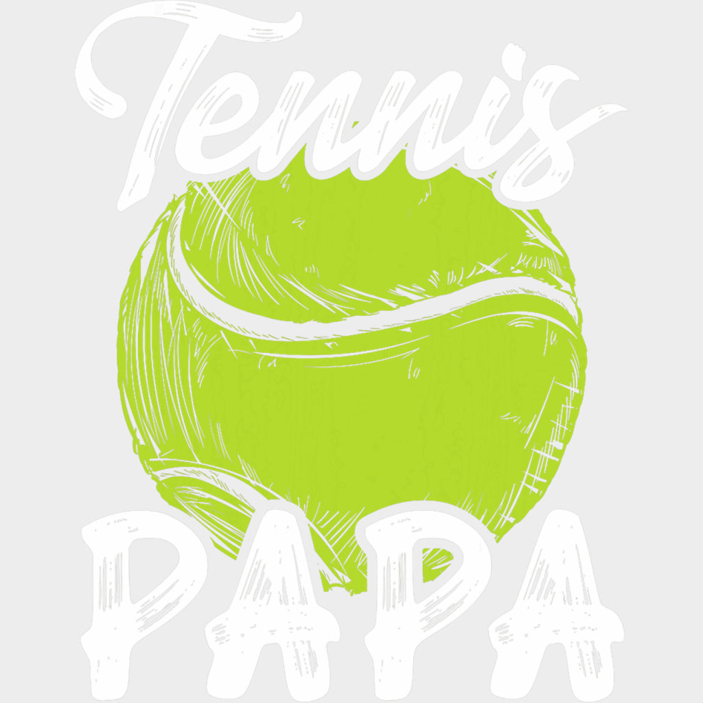 Tennis Papa - Tennis DTF Transfers Adult Unisex - S & M (10’’) / Light Color Design (See Imaging)