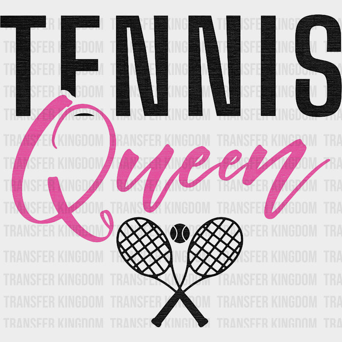 Tennis Queen, Pink Design - Tennis DTF Transfers