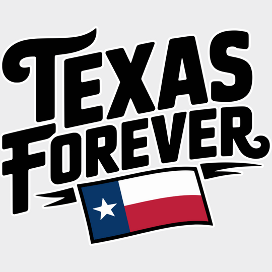 Texas Forever Design - States & Cities DTF Transfer Adult Unisex - S & M (10’’) / Light Color Design (See Imaging)