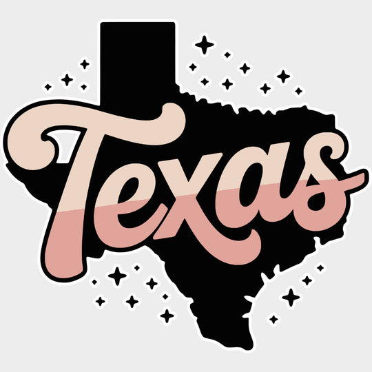 Texas Map - States & Cities DTF Transfer Adult Unisex - S & M (10’’) / Light Color Design (See Imaging)