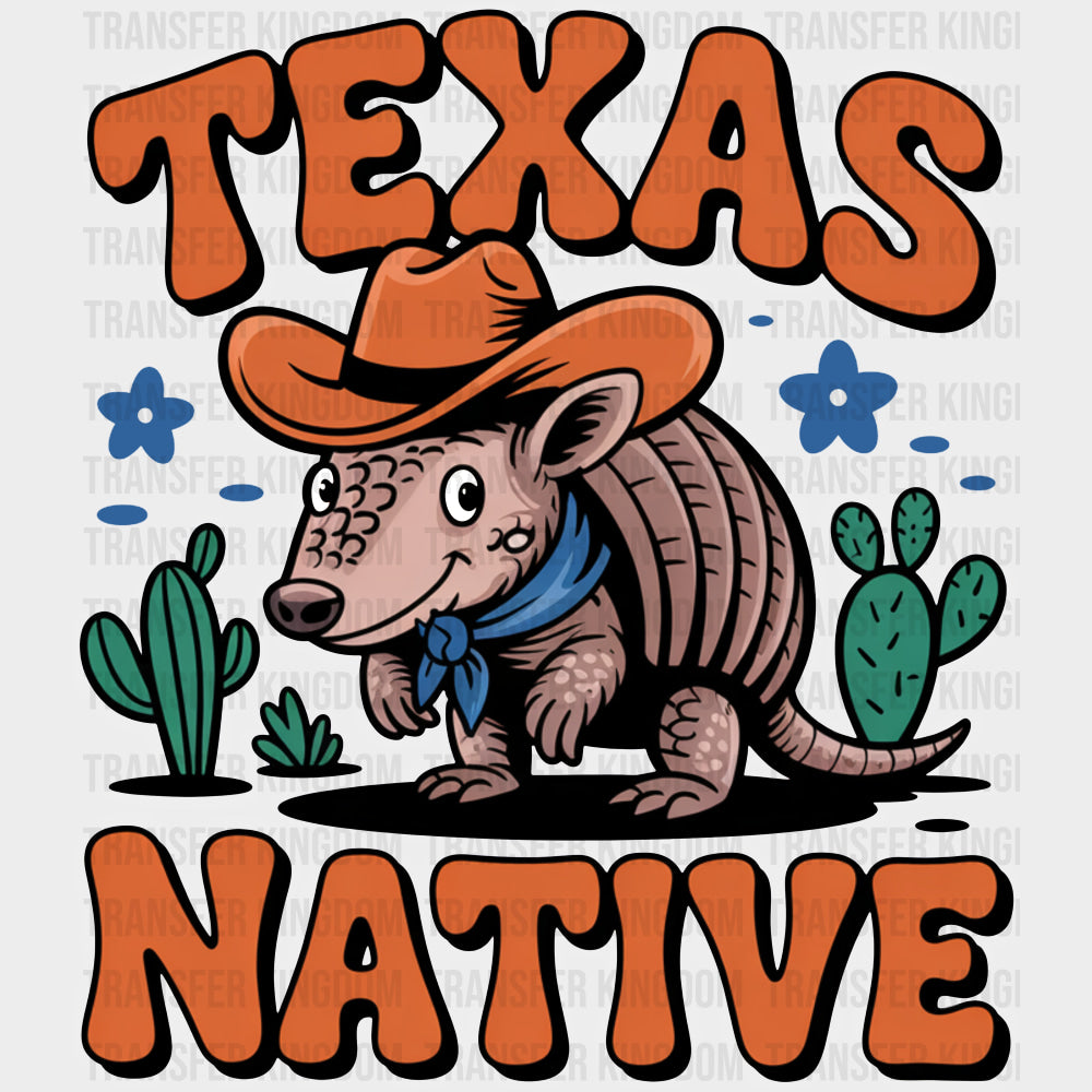 Texas Native Armadillo - States & Cities DTF Transfer