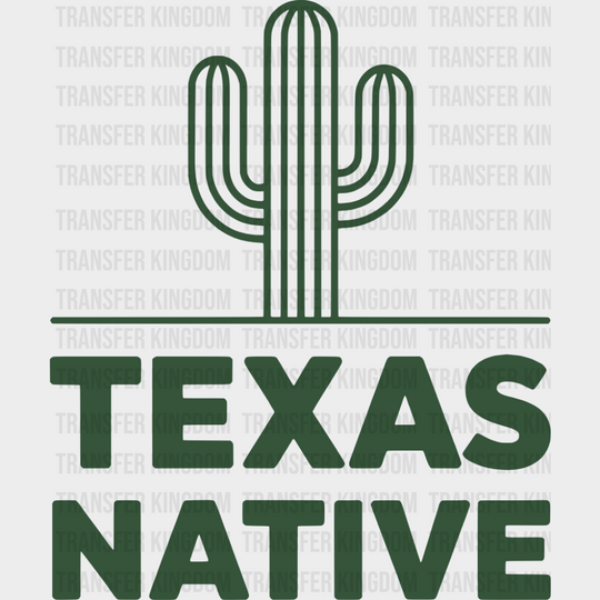 Texas Native Cactus Design - States & Cities DTF Transfer