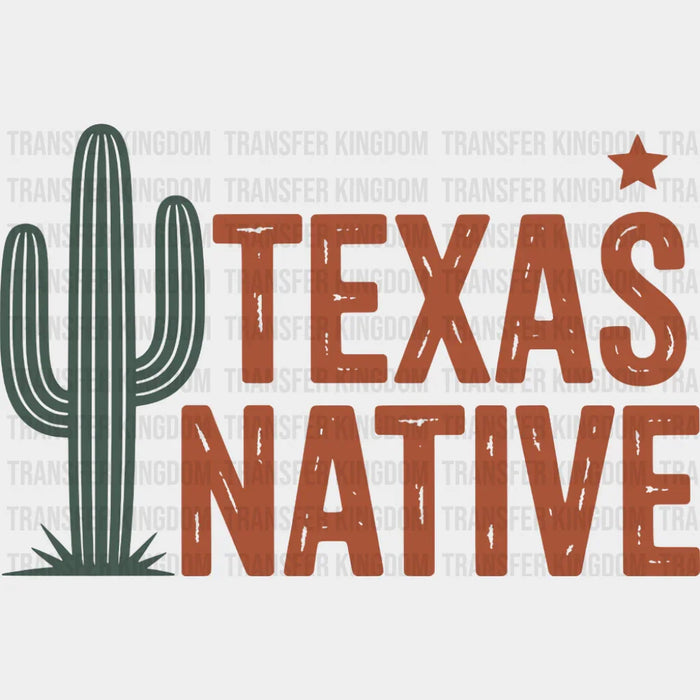 Texas Native Cactus - States & Cities DTF Transfer