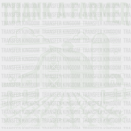 Thank A Farmer Vintage Design - Dtf Transfer Unisex S & M (10’’) / Light Color See Imaging