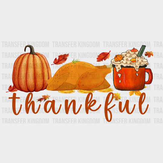 Thankful Roast Design - Fall Cup Wrap Uv Sticker Permanent Dtf Decal