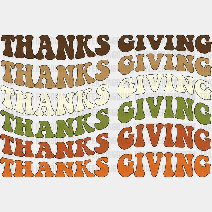 Thanksgiving Thanksgiving Design - DTF heat transfer