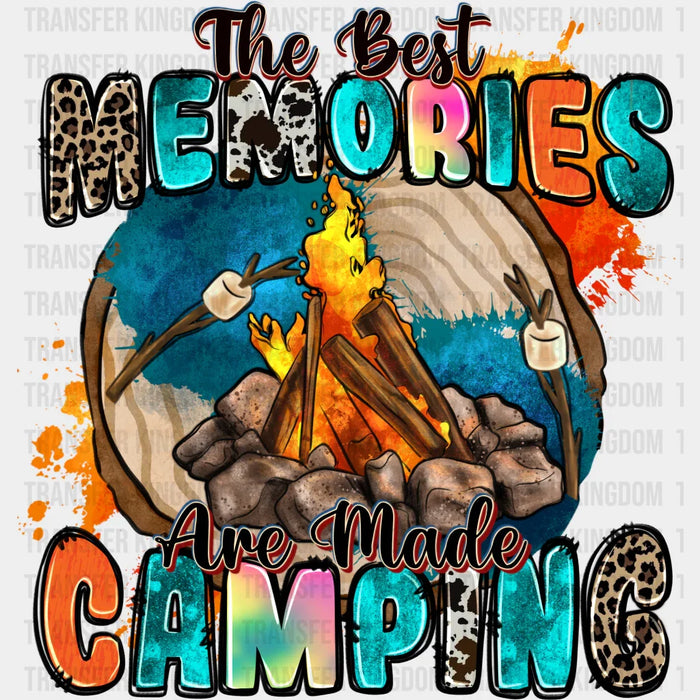 The Best Memories Are Made Camping Marshmallow Design - Camping DTF heat transfer
