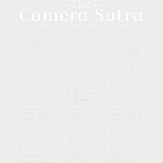 The Camera Sutra B&W - Photography DTF Transfers transfer-kingdom Light Color Design (See Imaging)