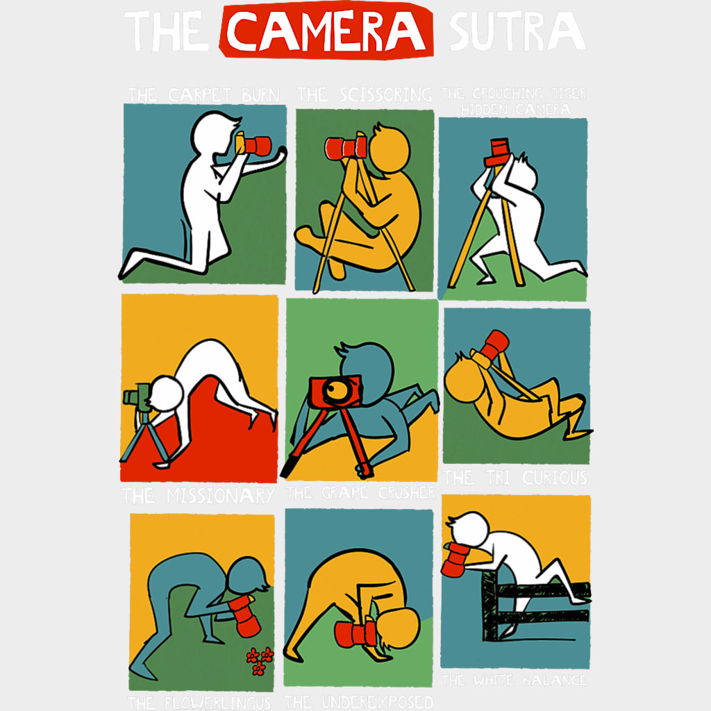 The Camera Sutra - Photography DTF Transfers transfer-kingdom Light Color Design (See Imaging)