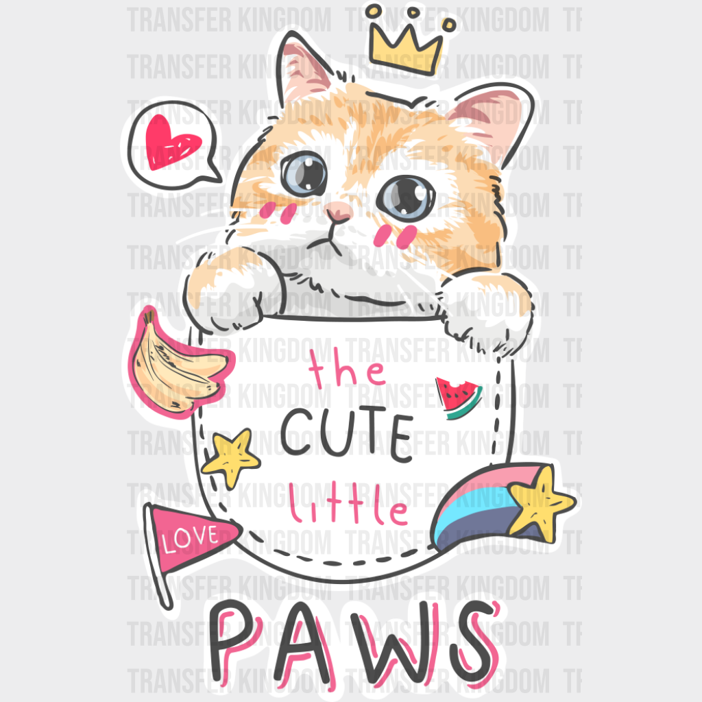 The Cute Little Paws - Cats DTF Transfer