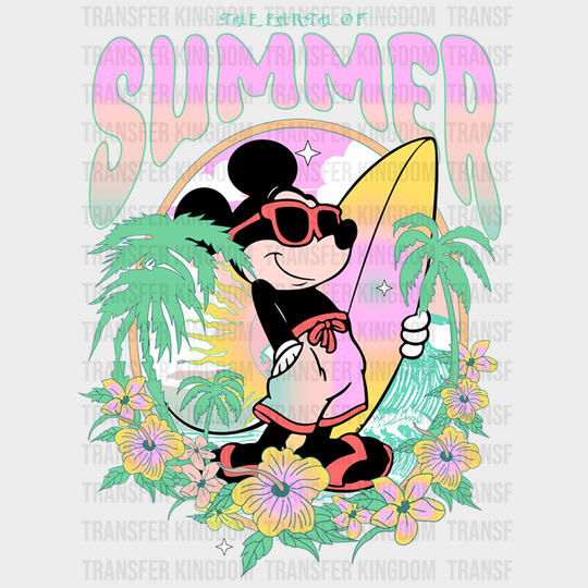 The Earth Of Summer Disney Dtf Transfer Unisex - S & M (10’) / Mickey Design See Imaging