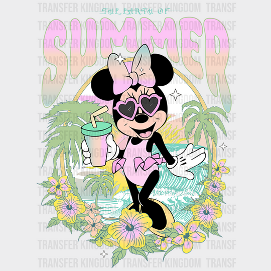 The Earth Of Summer Disney Dtf Transfer Unisex - S & M (10’) / Minnie Design See Imaging