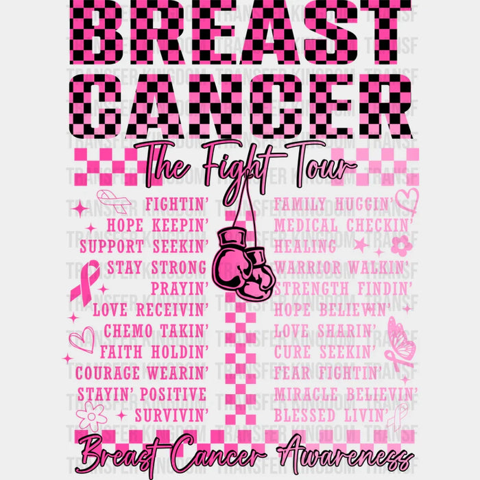 The Fight Tour - Breast Cancer DTF Transfer
