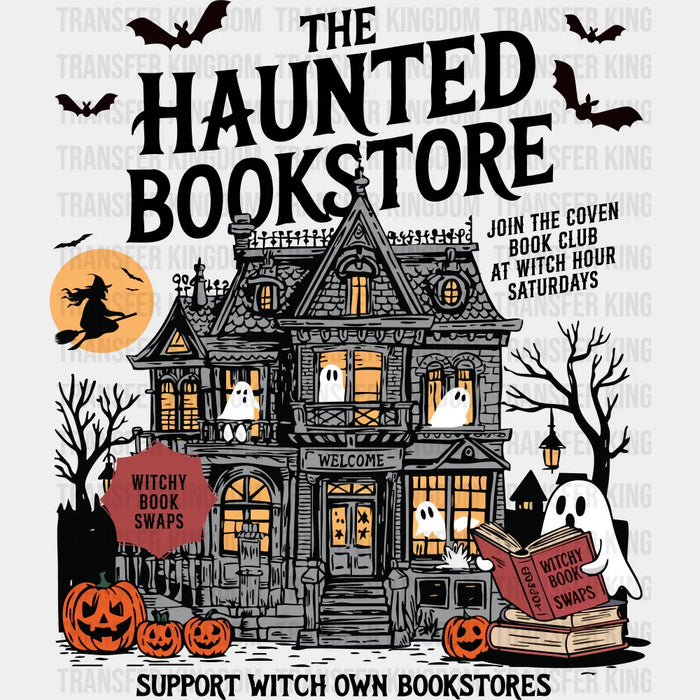 The Haunted Bookstore - Halloween DTF Transfer