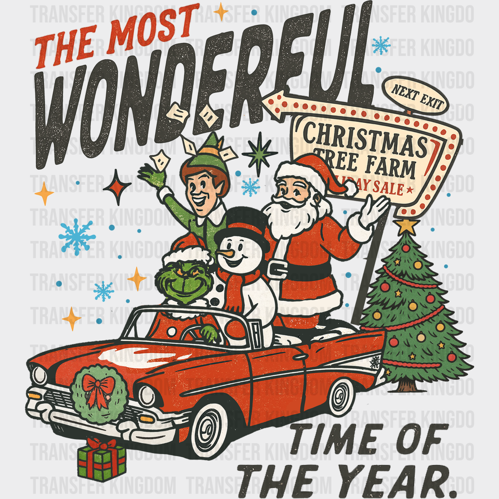 The Most Wonderful Time Of The Year - Christmas DTF Transfer