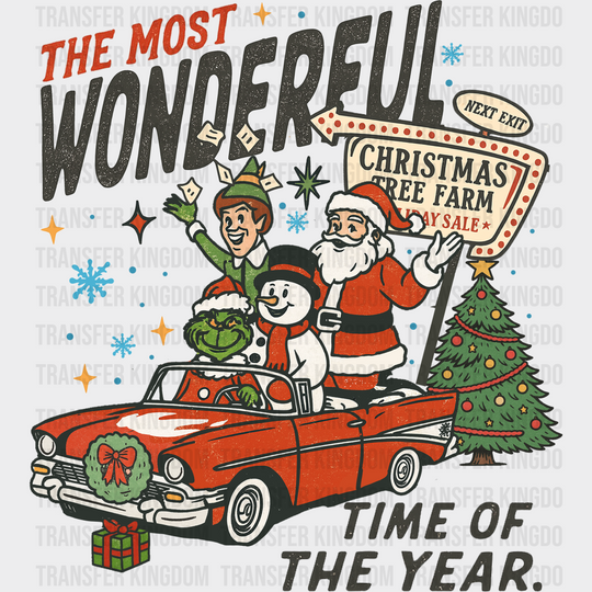 The Most Wonderful Time Of The Year - Christmas DTF Transfer
