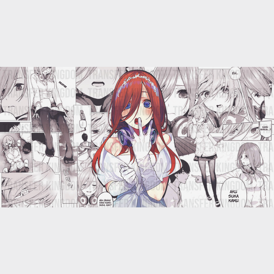 The Quintessential Quintuplets Miku Nakano - Anime Cup Wrap Uv Sticker Permanent Dtf Decal