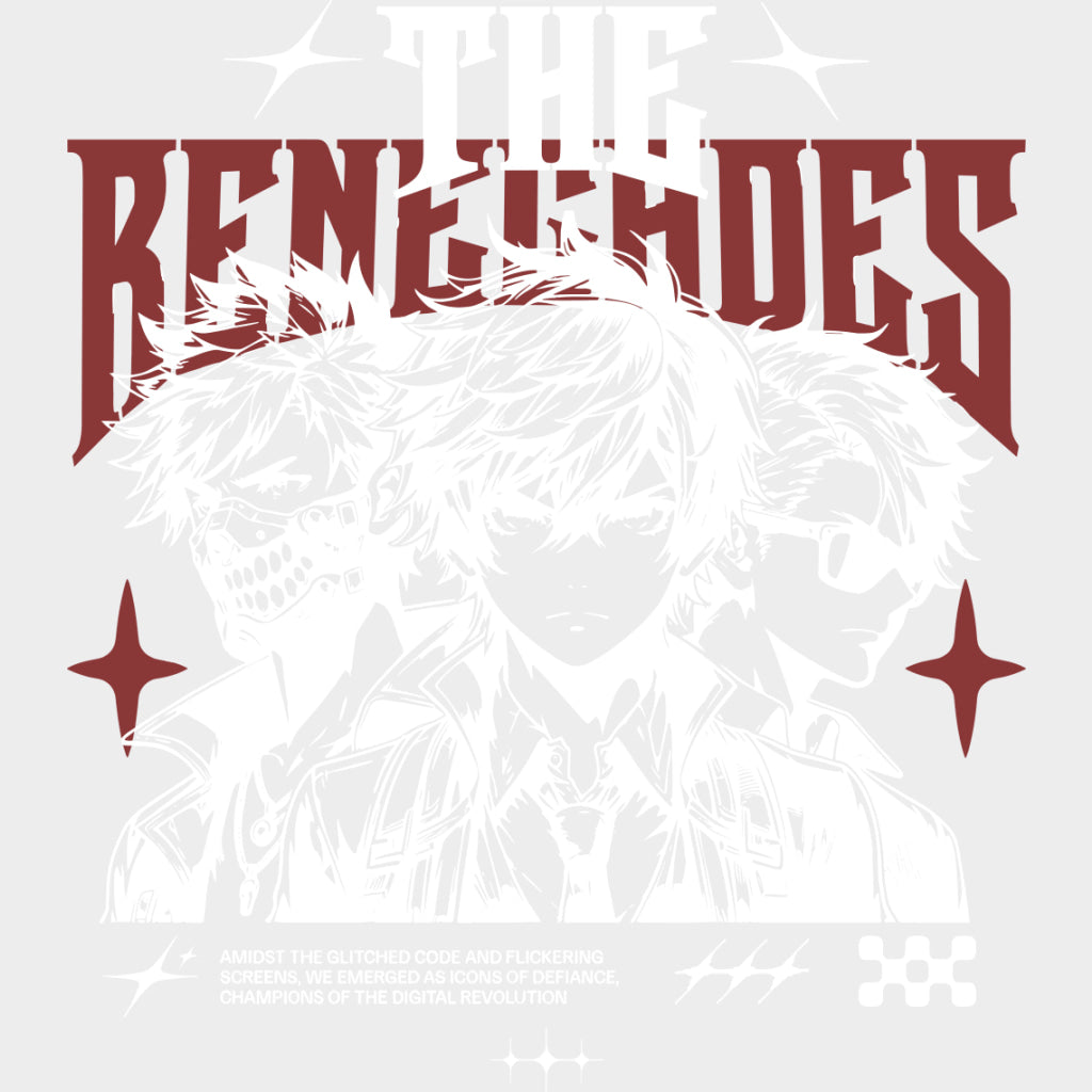 The Renegades - Anime DTF Transfers - Adult Unisex - S & M (10’’) / Light Color Design (See Imaging)