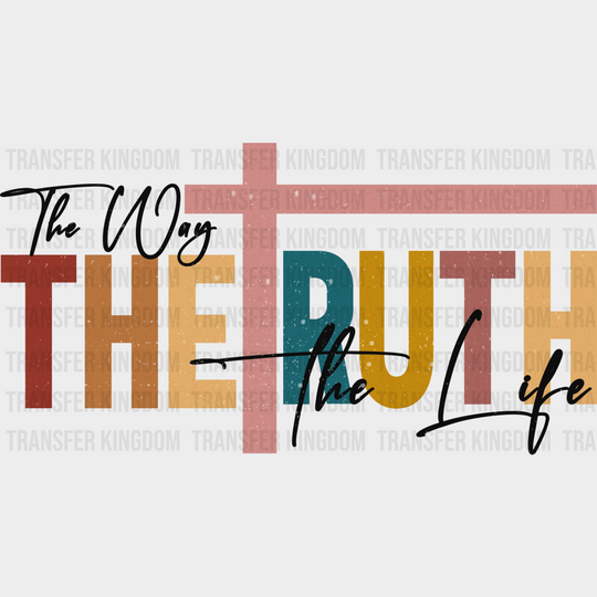 The Truth - Christianity Dtf Heat Transfer Unisex S & M (10’’) / Dark Color Design See Imaging