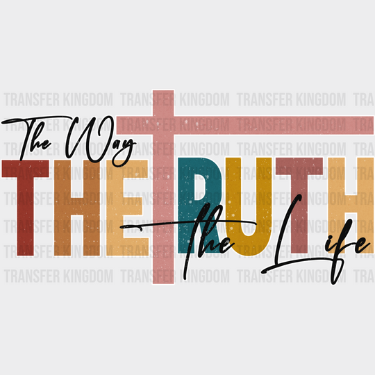 The Truth - Christianity Dtf Heat Transfer Unisex S & M (10’’) / Light Color Design See Imaging