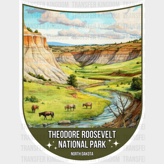 Theodore Roosevelt National Park North Dakota - National Parks DTF Transfer