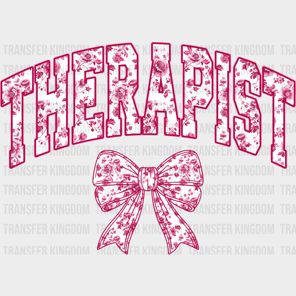 Therapist Pink Ribbon - Therapist DTF Transfers transfer-kingdom
