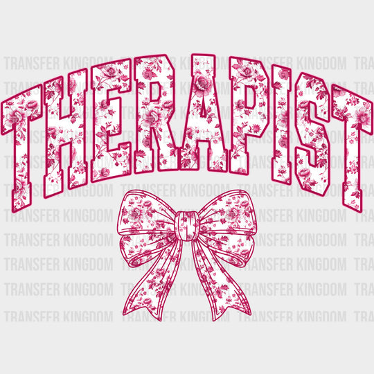 Therapist Pink Ribbon - Therapist DTF Transfers transfer-kingdom