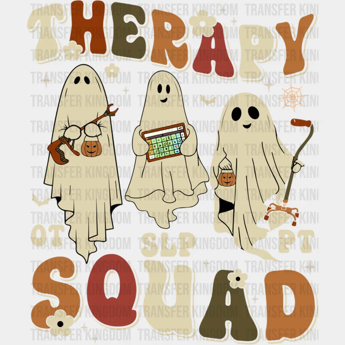 Therapy Squad Ghosts Design - Therapist DTF Heat Transfer