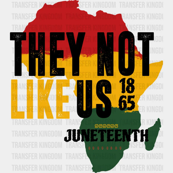 They Not Like Us Africa - Juneteenth DTF Transfer