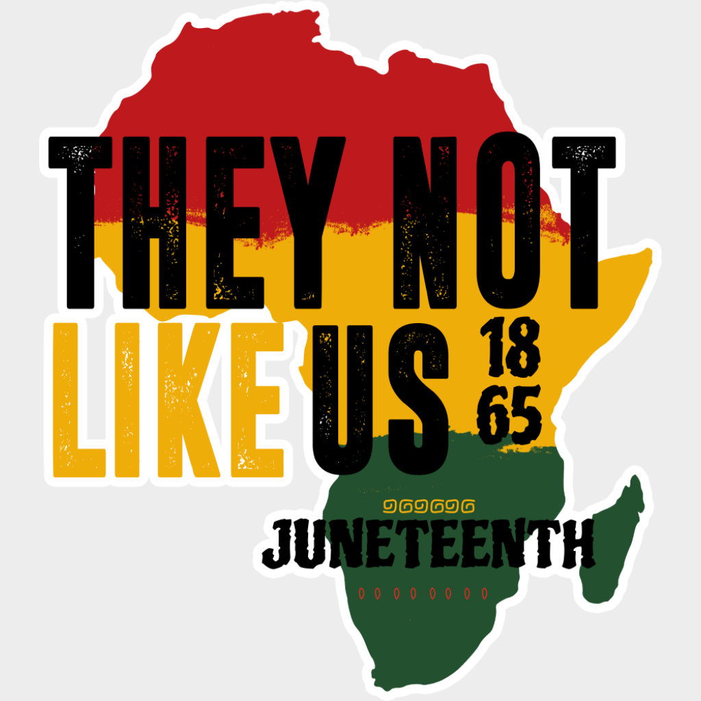 They Not Like Us Africa - Juneteenth DTF Transfer Adult Unisex - S & M (10’’) / Light Color Design (See Imaging)