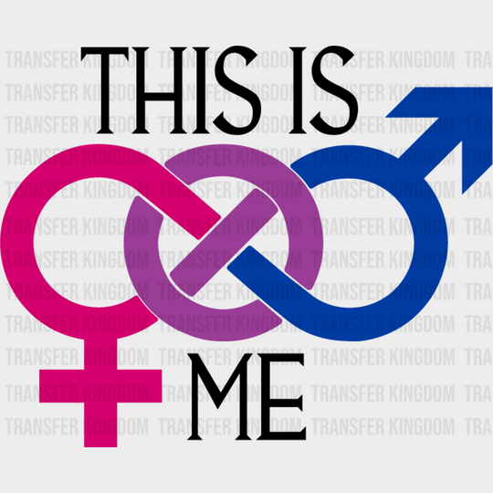 This Is Me - Bisexual Iron On Dtf Transfer Unisex S & M (10’’) / Dark Color Design See Imaging