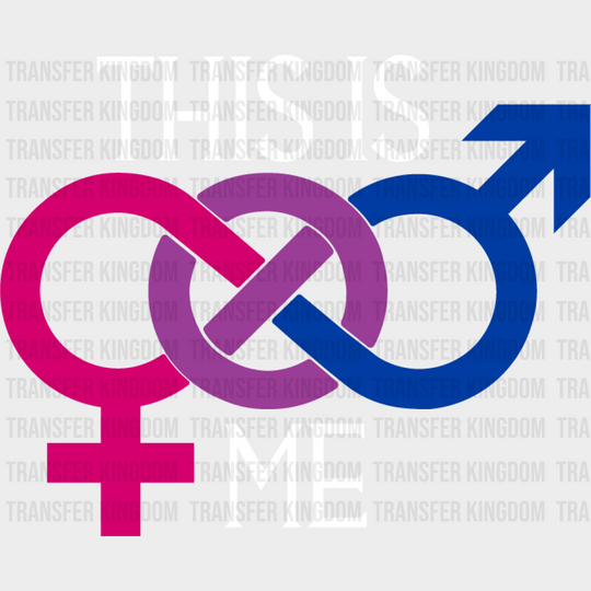 This Is Me - Bisexual Iron On Dtf Transfer Unisex S & M (10’’) / Light Color Design See Imaging