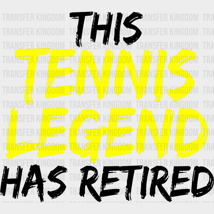 This Tennis Legend Has Retired - Tennis DTF Transfers