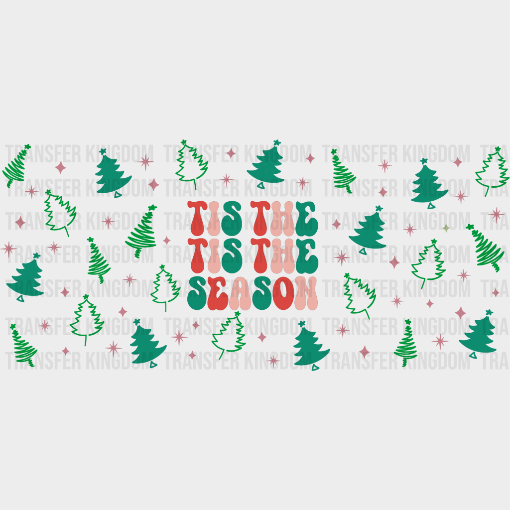 This The Season Christmas Uv Dtf Transfer Cup Wrap Sticker