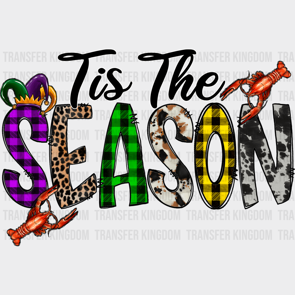 This The Season Mardi Gras Design- Dtf Heat Transfer