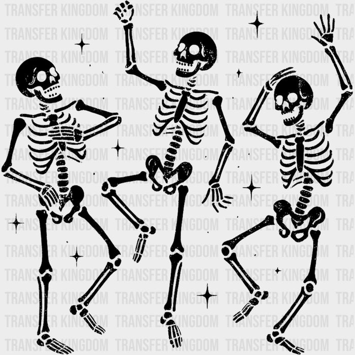 Three Skeleton Posing - Skeleton DTF Transfers