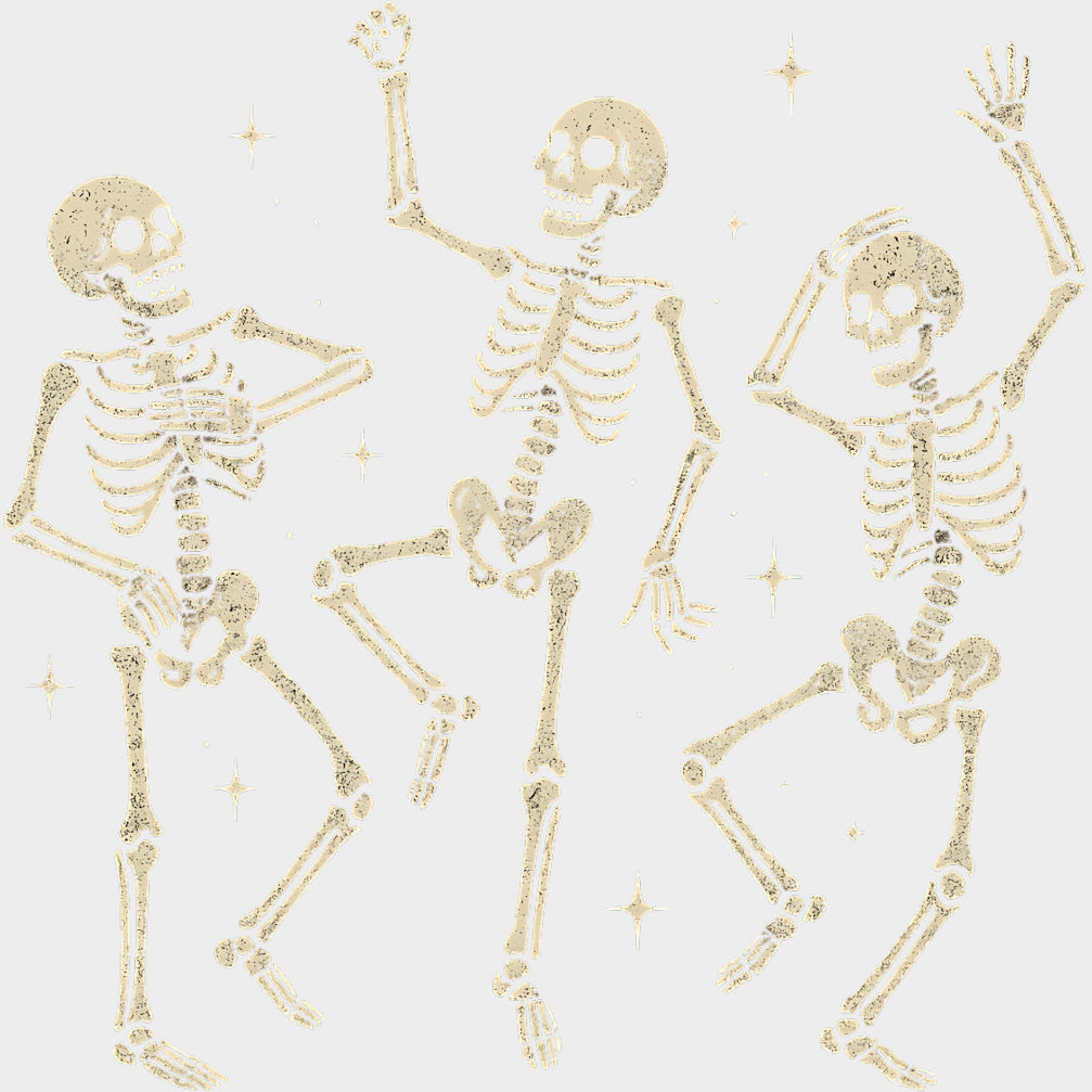 Three Skeleton Posing - Skeleton DTF Transfers transfer-kingdom Light Color Design (See Imaging)