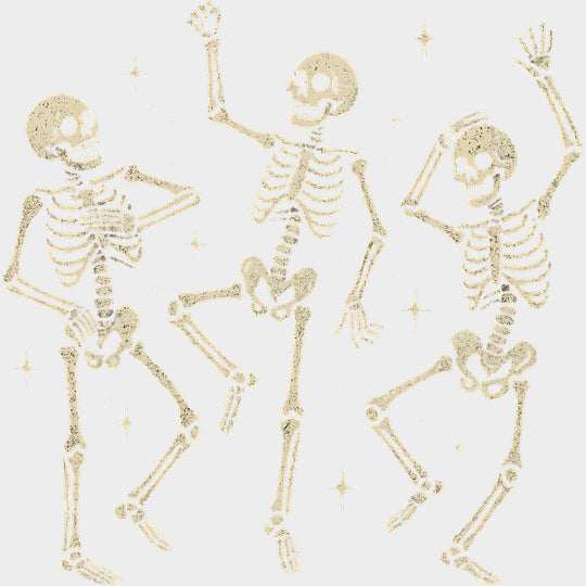 Three Skeleton Posing - Skeleton DTF Transfers transfer-kingdom Light Color Design (See Imaging)
