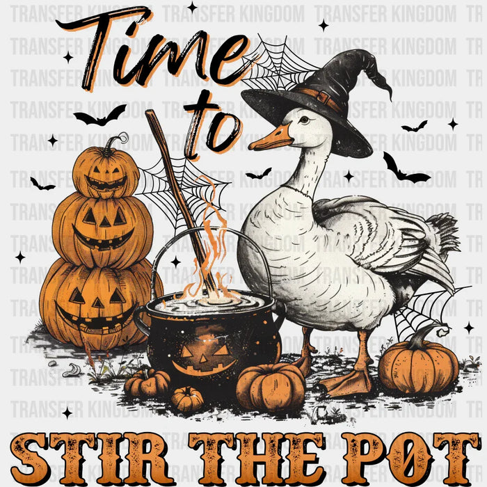 Time To Treat Stir The Pot - Halloween DTF Transfer