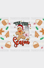 Tis The Season Cookie Design - Christmas Cup Wrap Uv Sticker Permanent Dtf Decal