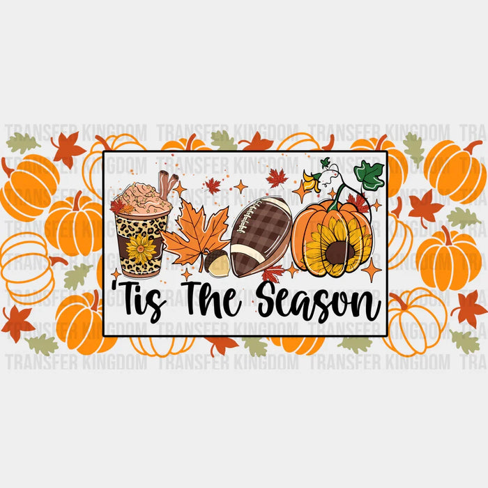 'Tis The Season - Fall Cup Wrap UV Sticker Permanent UV DTF Decal