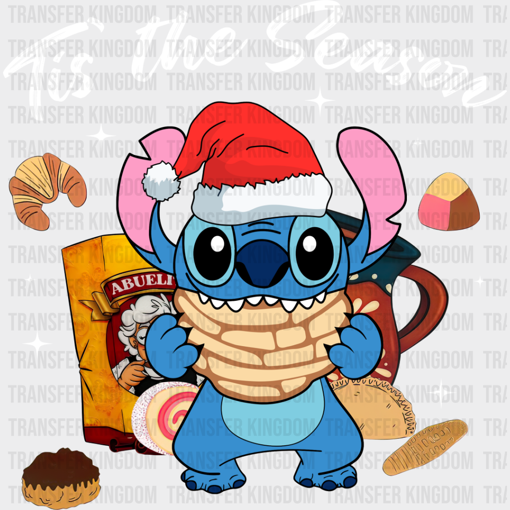 Tis’ The Season Stitch - Christmas Dtf Transfer Unisex S & M (10’’) / Light Color Design See Imaging