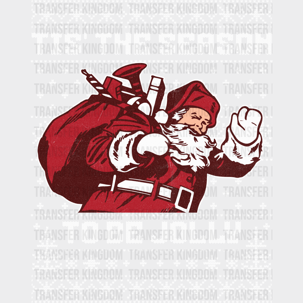Tis’ The Season To Be Jolly White Design - Christmas DTF Transfer