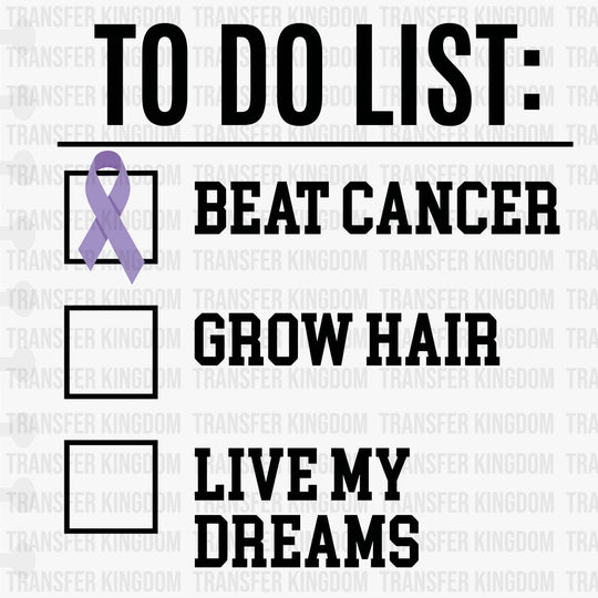 To Do List - Testicular Cancer DTF Transfers