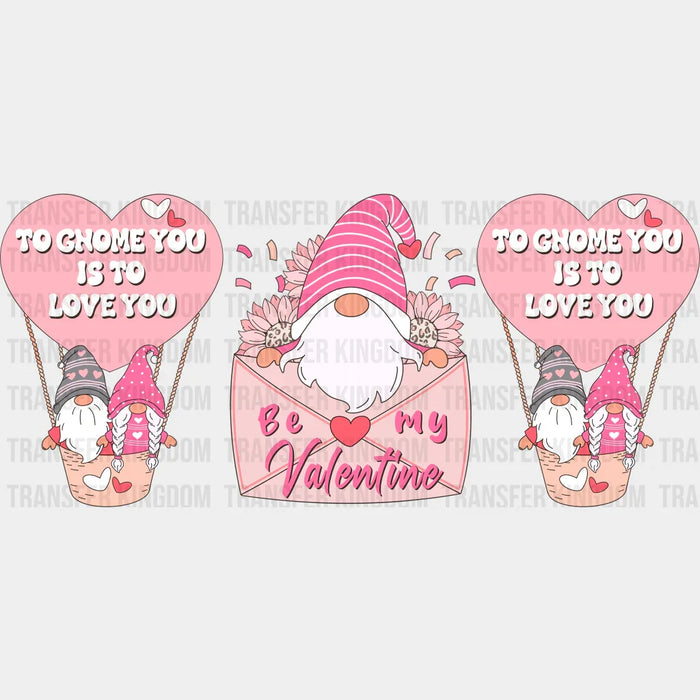 To Gnome You - Valentine's Day Cup Wrap UV Sticker Permanent UV DTF Decal